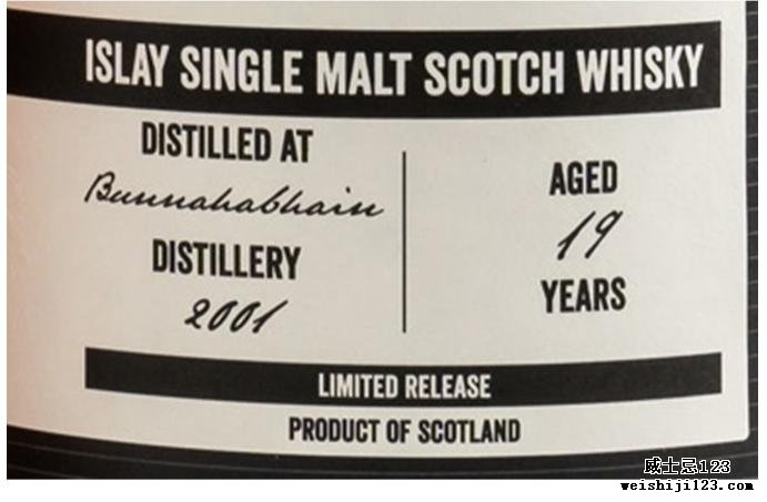 Bunnahabhain 2001 TCIWC