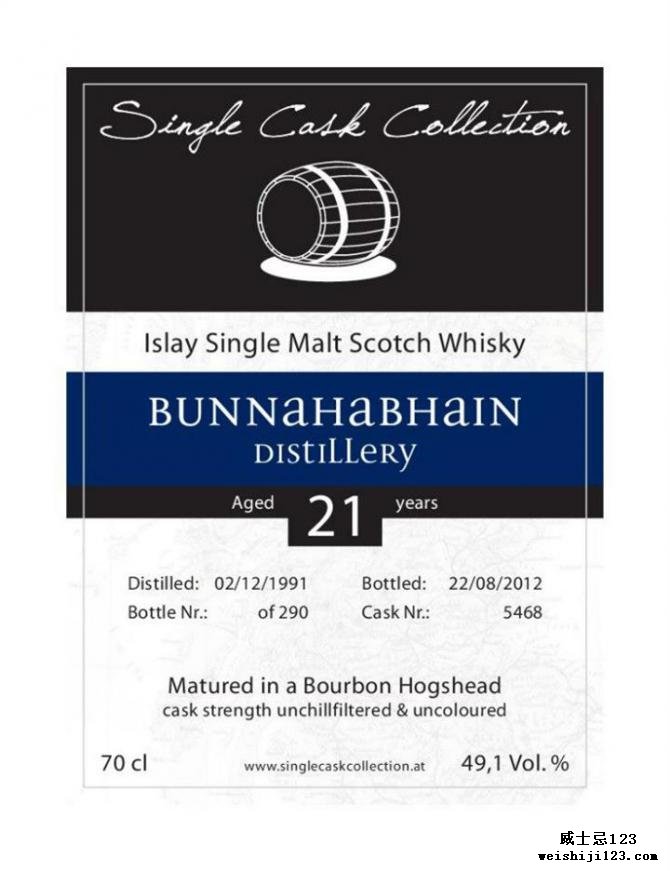 Bunnahabhain 1991 SCC