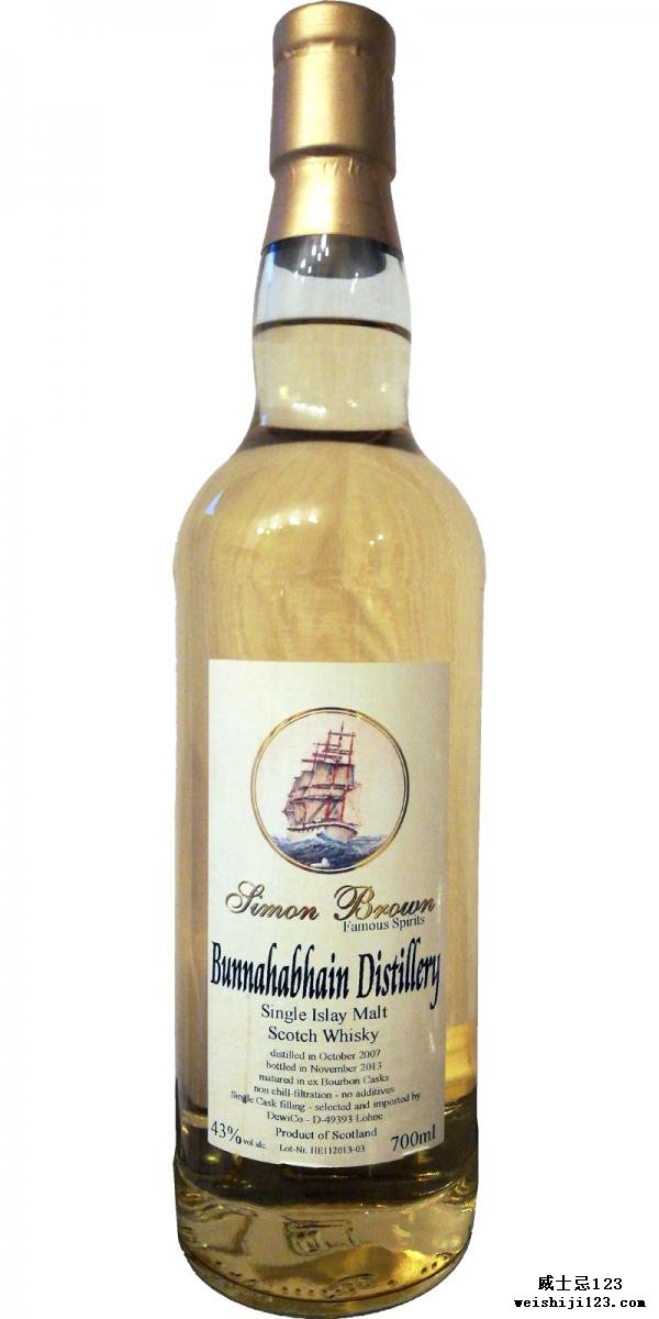 Bunnahabhain 2007 SBT