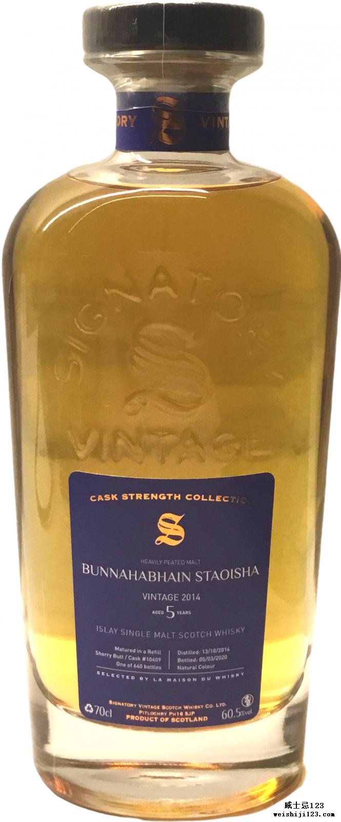 Bunnahabhain 2014 SV Staoisha