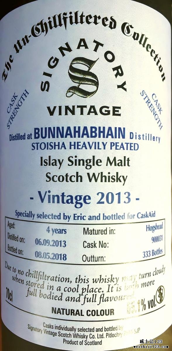 Bunnahabhain 2013 SV Stoisha