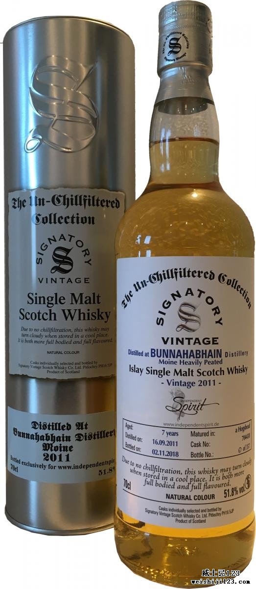 Bunnahabhain 2011 SV Moine