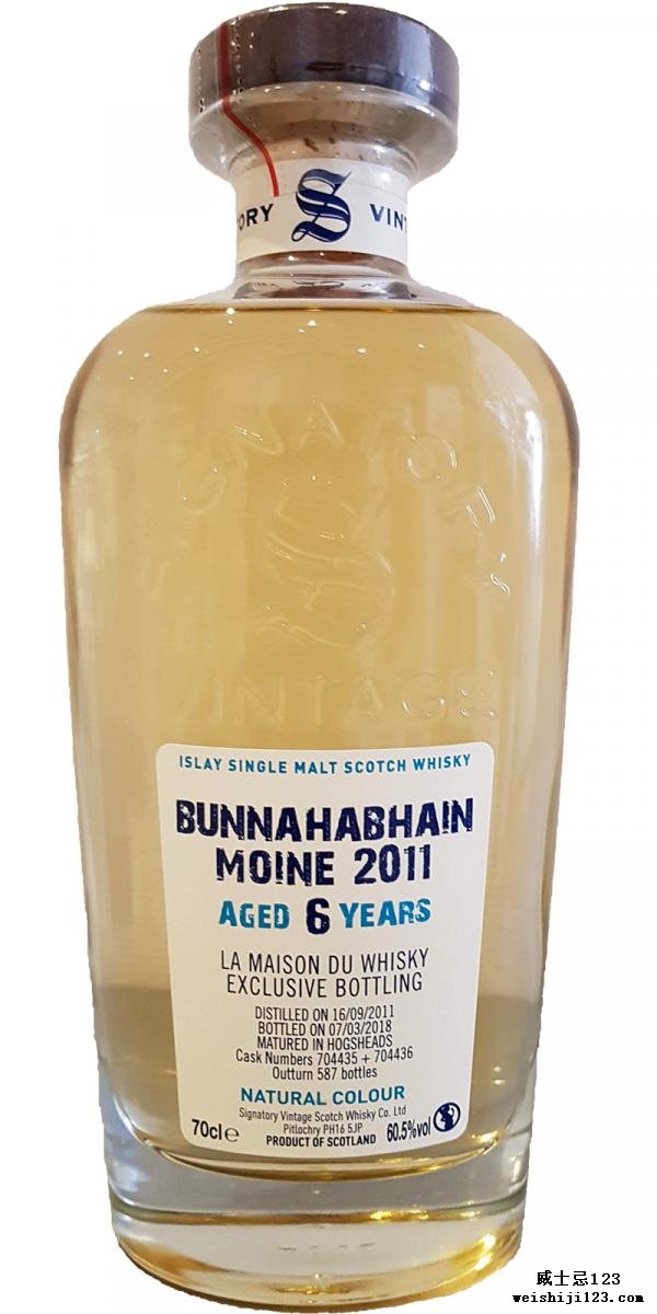 Bunnahabhain 2011 SV Moine