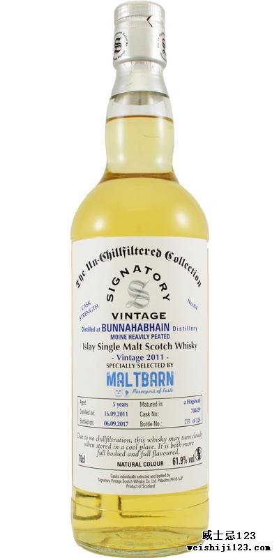 Bunnahabhain 2011 SV Moine