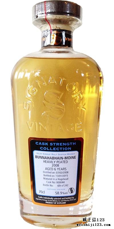 Bunnahabhain 2008 SV Moine