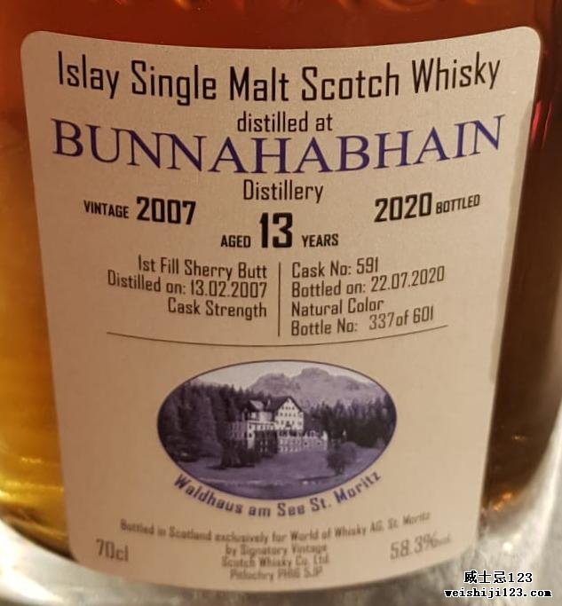 Bunnahabhain 2007 SV