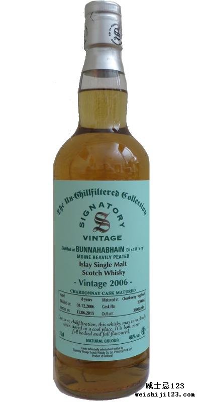 Bunnahabhain 2006 SV Moine