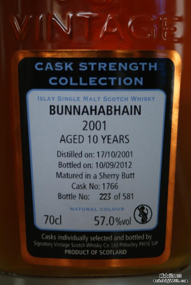 Bunnahabhain 2001 SV