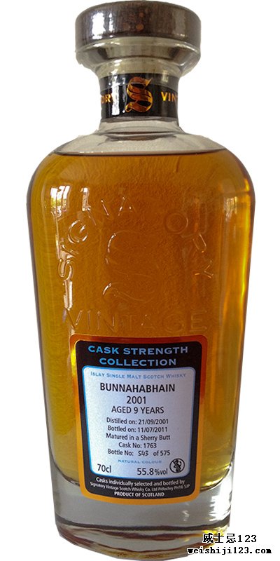 Bunnahabhain 2001 SV