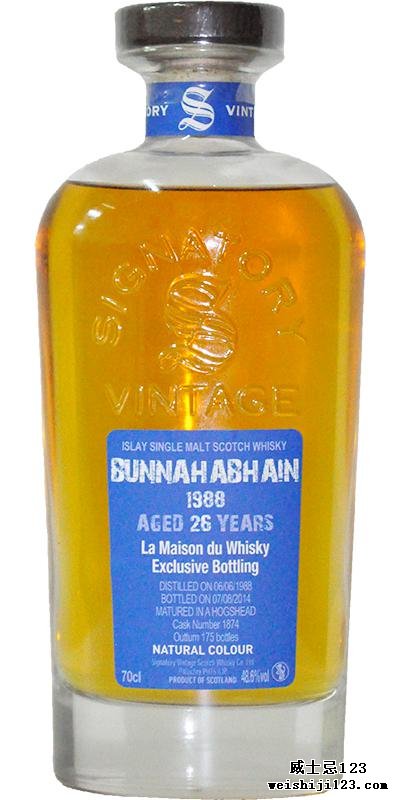 Bunnahabhain 1988 SV