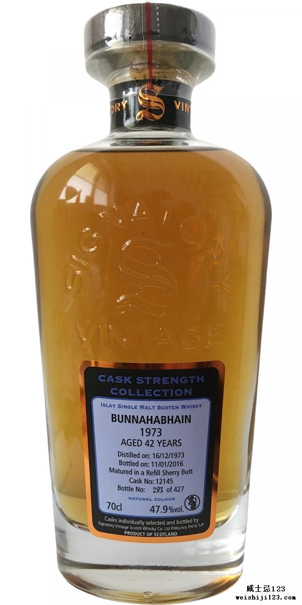 Bunnahabhain 1973 SV