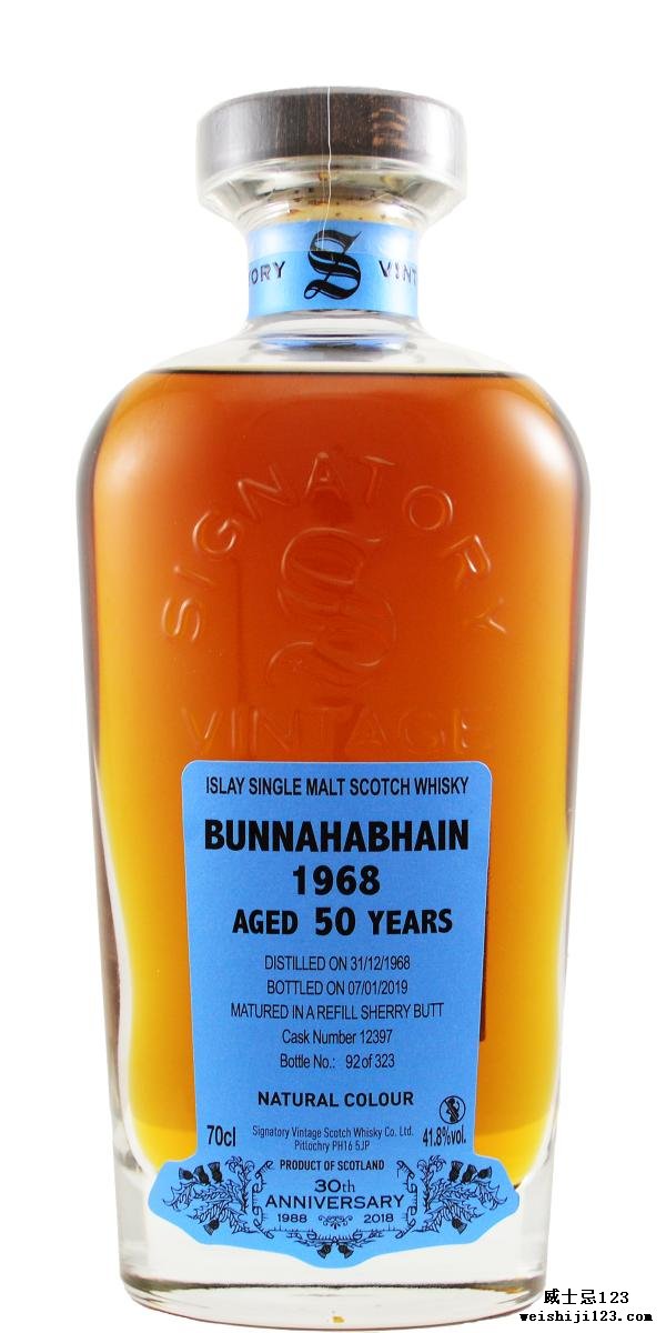 Bunnahabhain 1968 SV