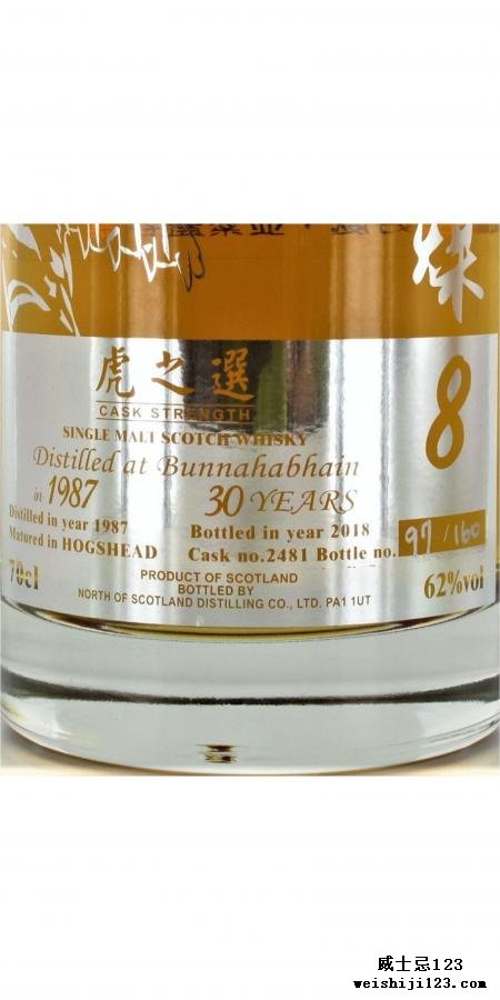 Bunnahabhain 1987 NoSD