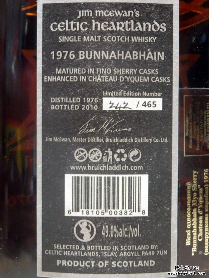 Bunnahabhain 1976 MM