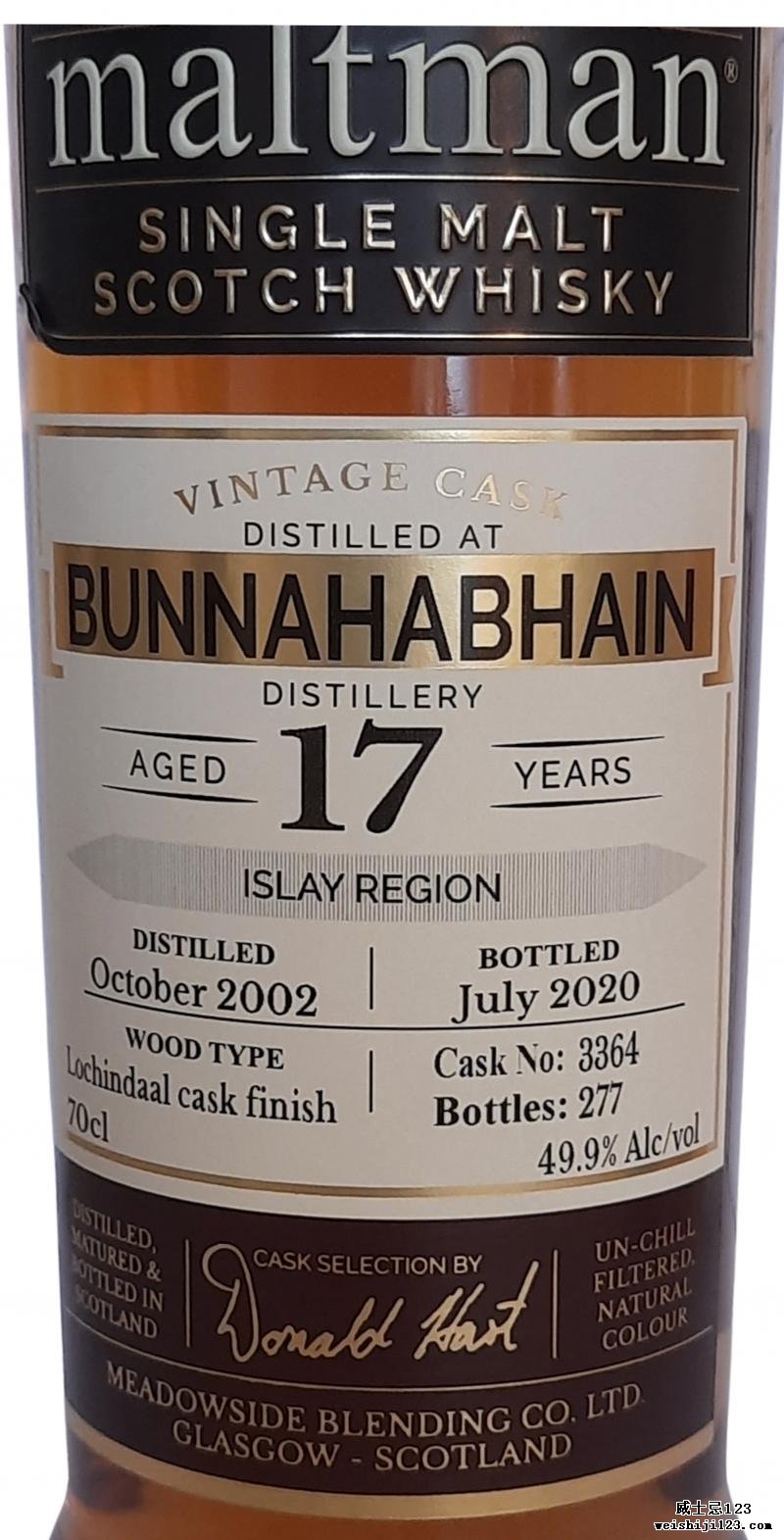 Bunnahabhain 2002 MBl