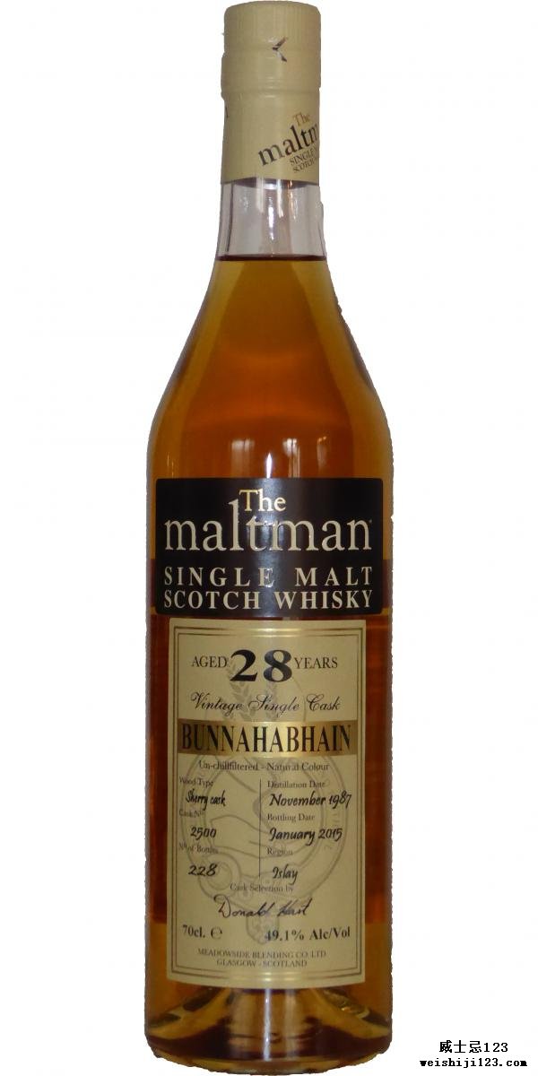 Bunnahabhain 1987 MBl