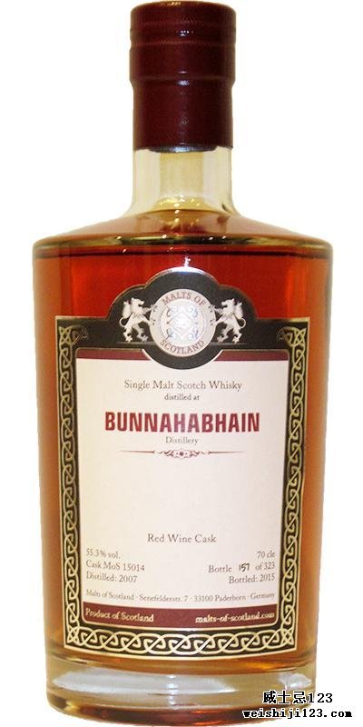 Bunnahabhain 2007 MoS