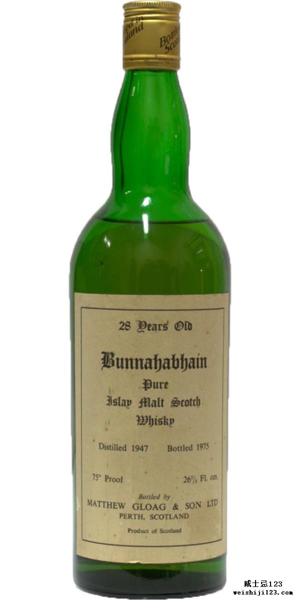 Bunnahabhain 1947 MG&S