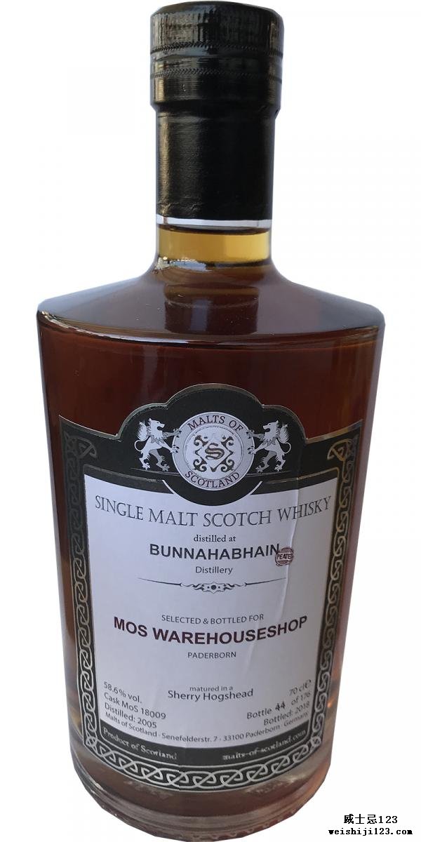 Bunnahabhain 2005 MoS