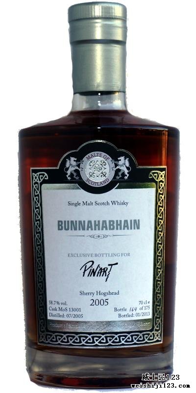 Bunnahabhain 2005 MoS