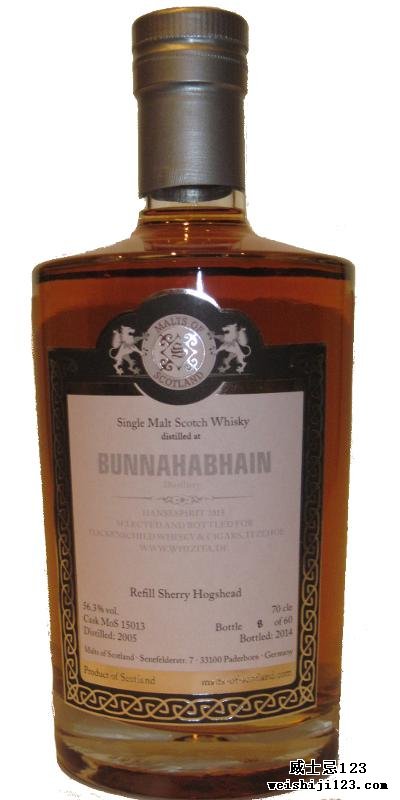 Bunnahabhain 2005 MoS