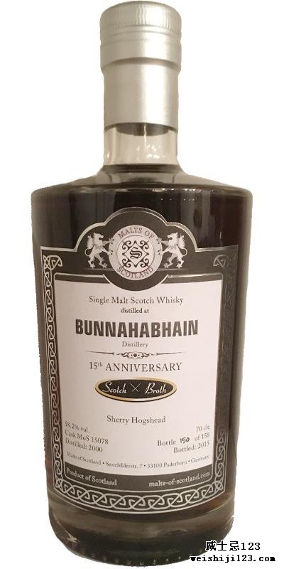 Bunnahabhain 2000 MoS