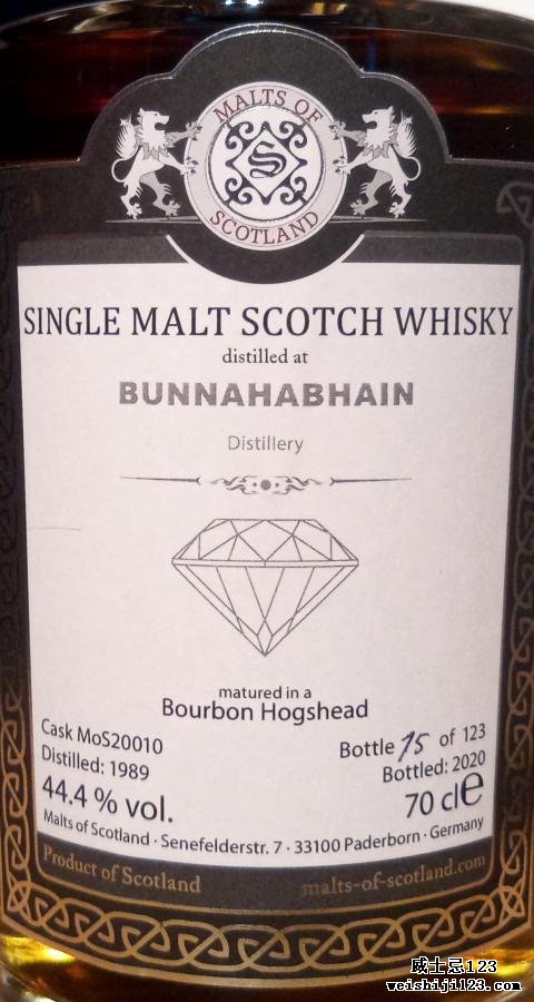 Bunnahabhain 1989 MoS