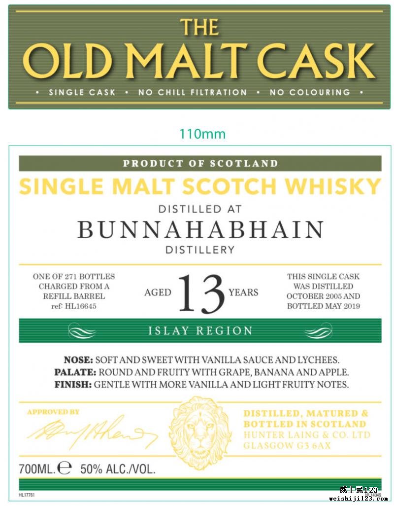 Bunnahabhain 2005 HL