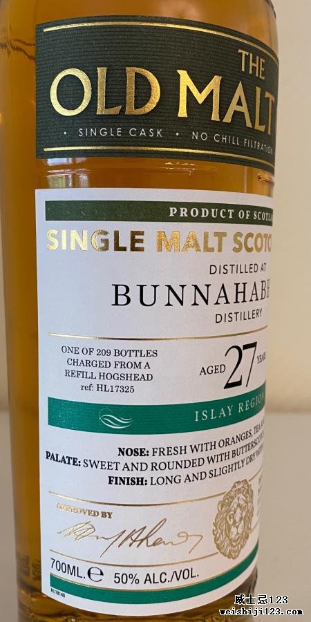 Bunnahabhain 1991 HL