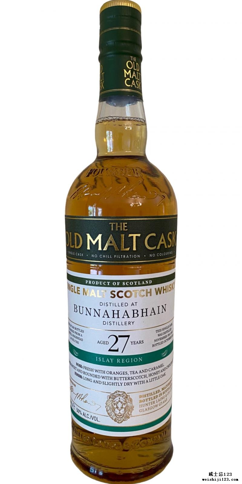 Bunnahabhain 1991 HL