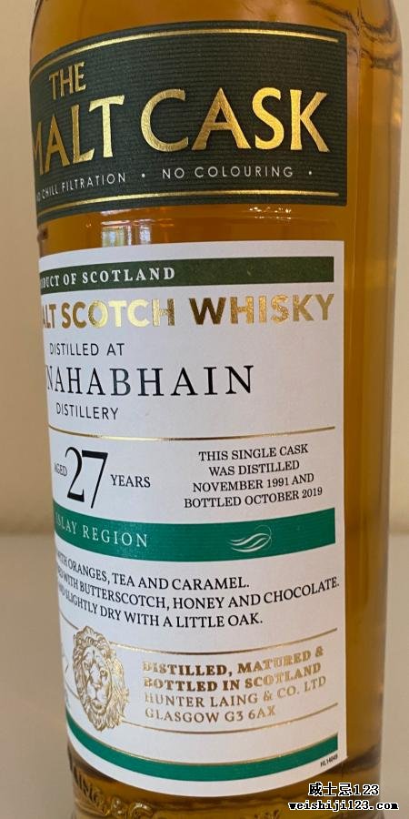 Bunnahabhain 1991 HL