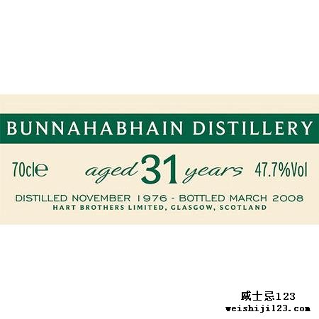 Bunnahabhain 1976 HB