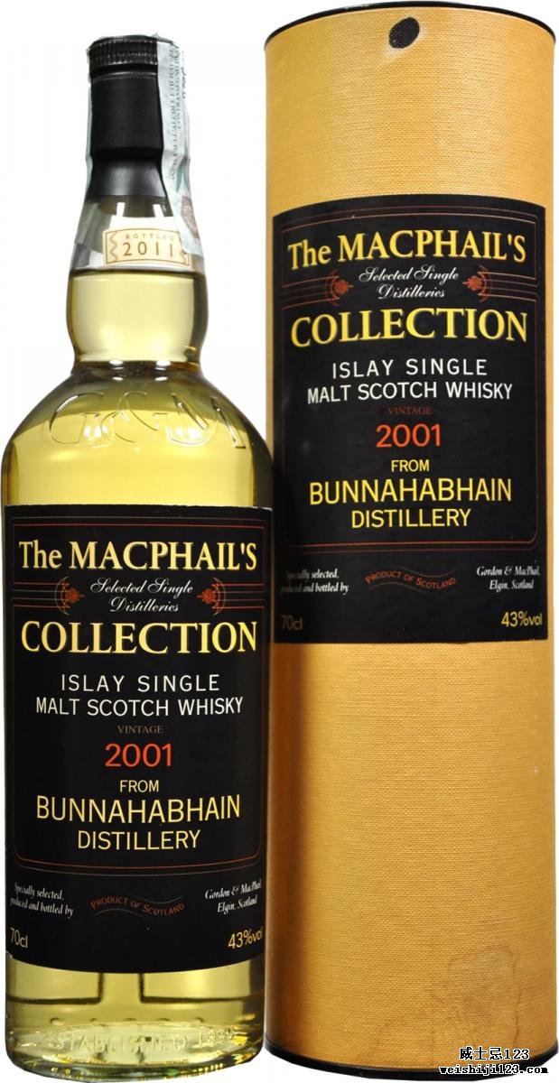 Bunnahabhain 2001 GM