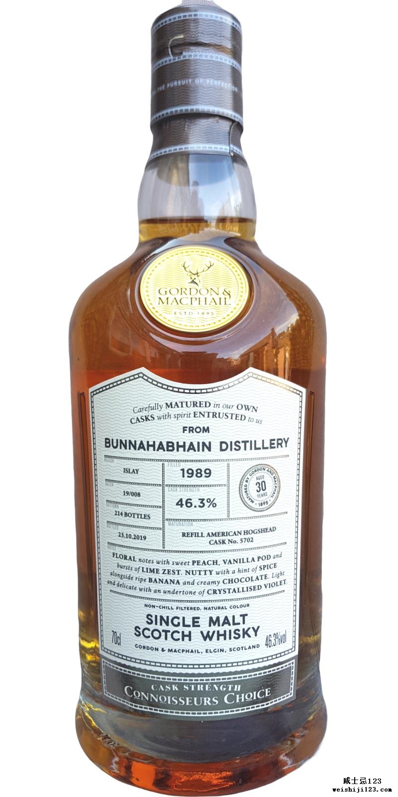 Bunnahabhain 1989 GM