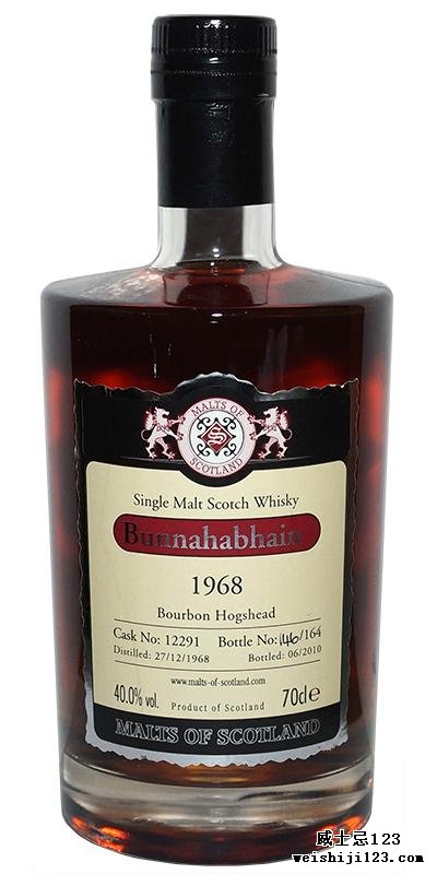 Bunnahabhain 1968 MoS