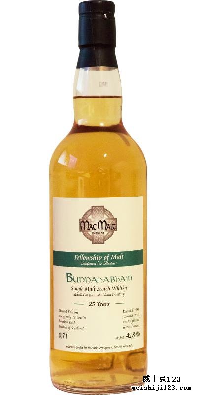 Bunnahabhain 1988 McM