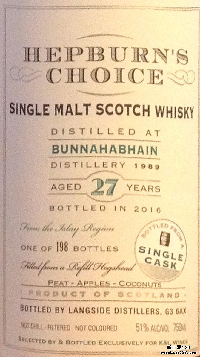 Bunnahabhain 1989 LsD