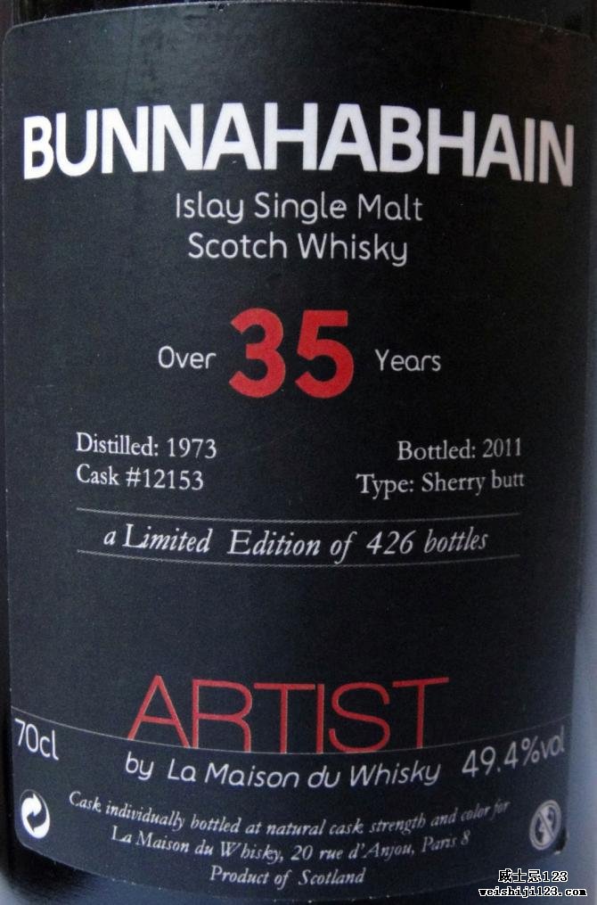 Bunnahabhain 1973 LMDW