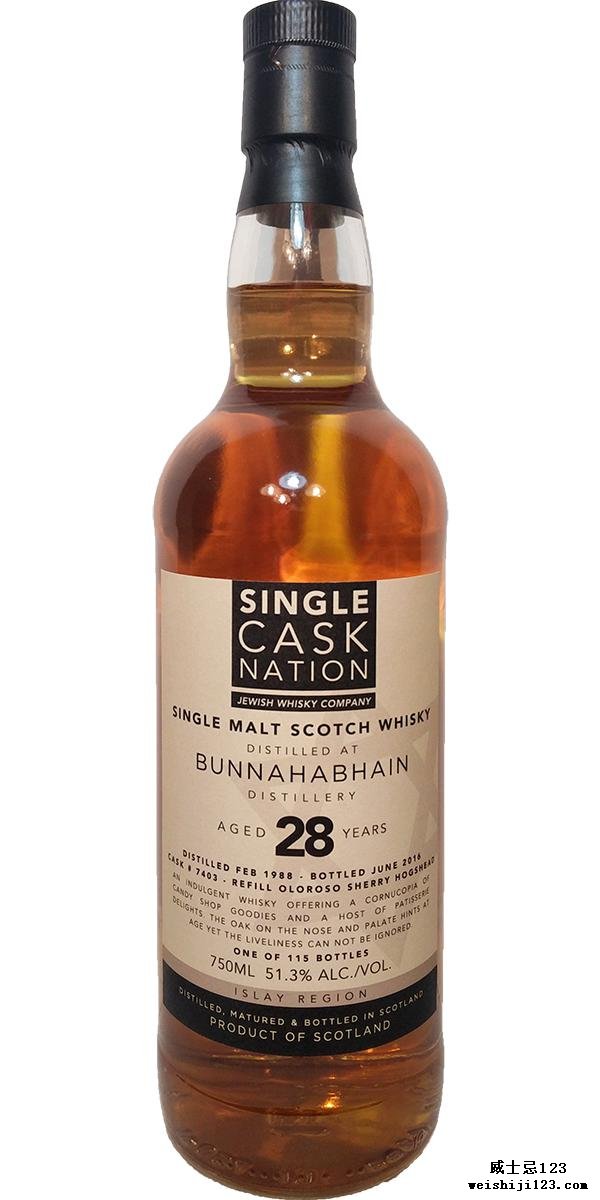 Bunnahabhain 1988 JWC