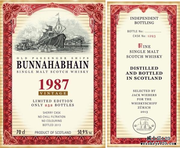 Bunnahabhain 1987 JW