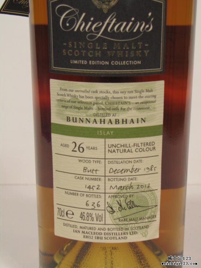 Bunnahabhain 1985 IM