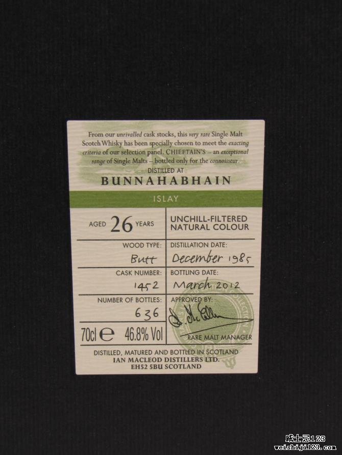 Bunnahabhain 1985 IM