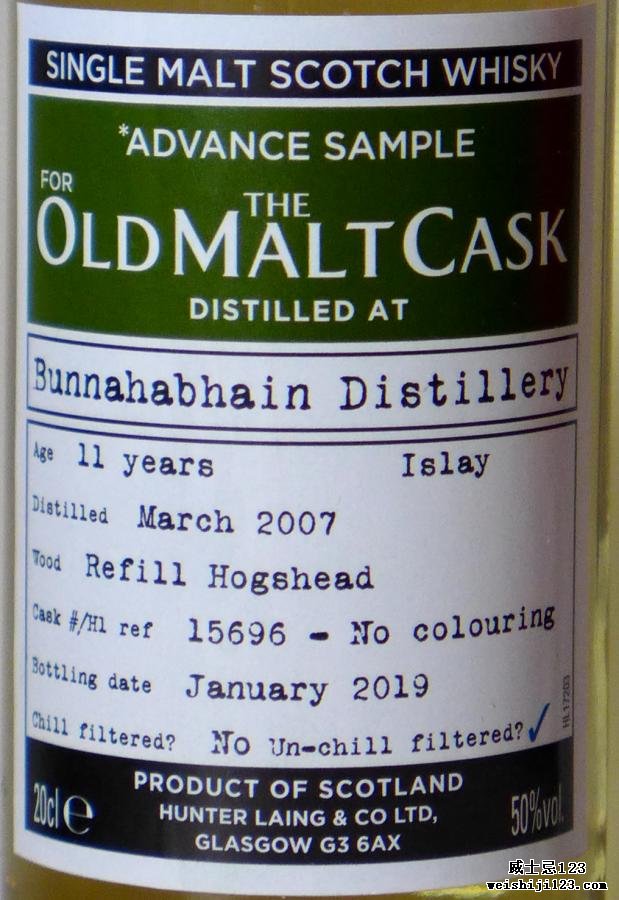 Bunnahabhain 2007 HL