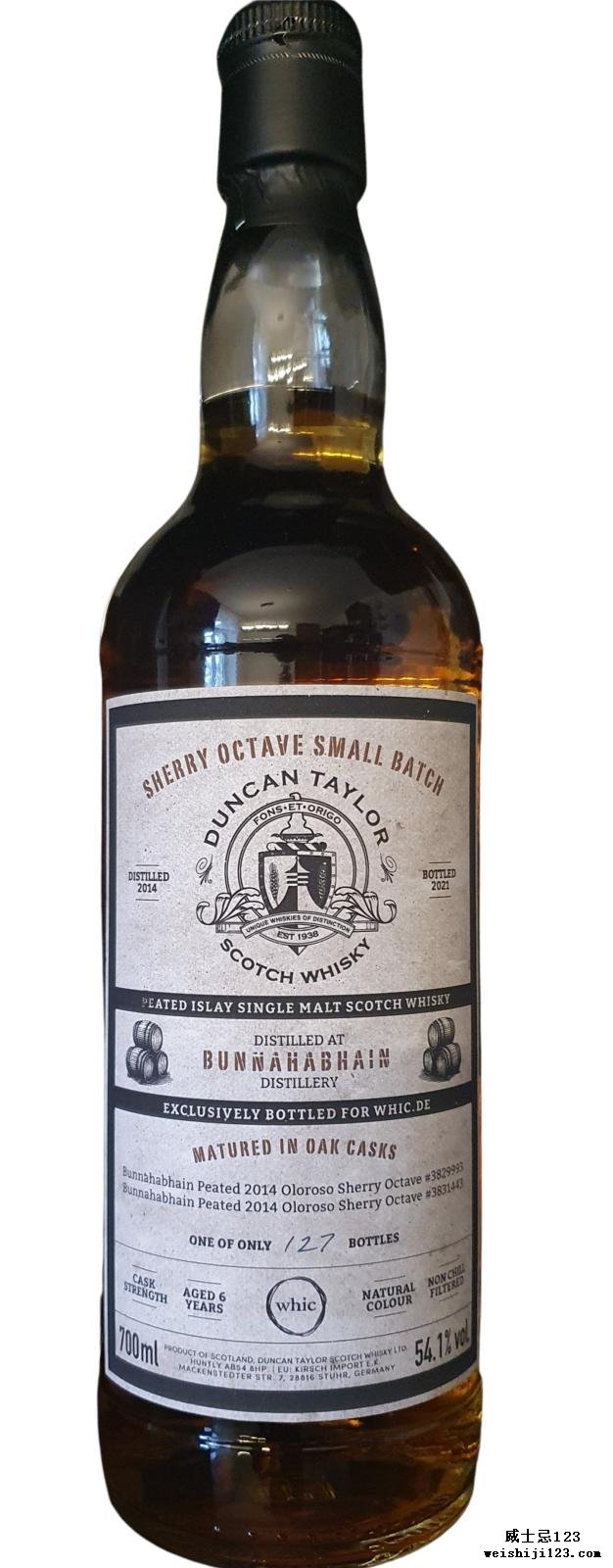 Bunnahabhain 2014 DT