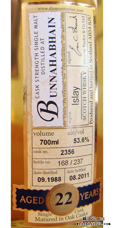 Bunnahabhain 1988 DT