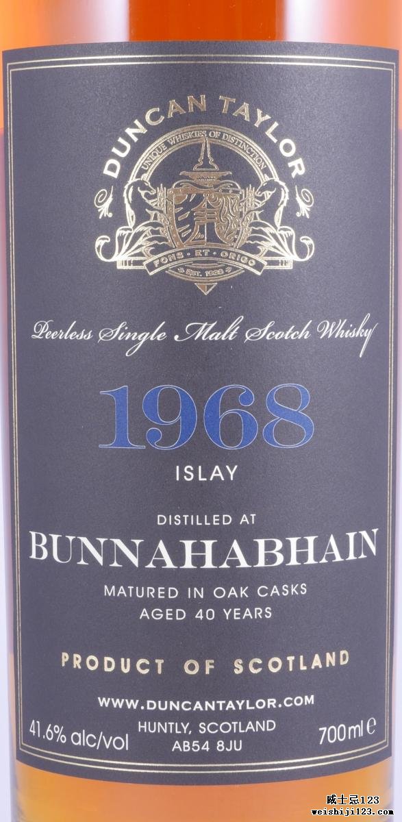 Bunnahabhain 1968 DT