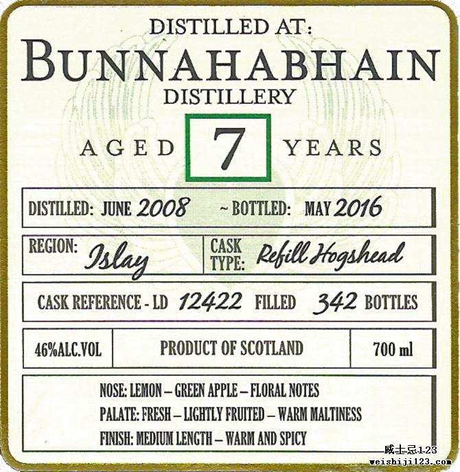 Bunnahabhain 2008 DoD