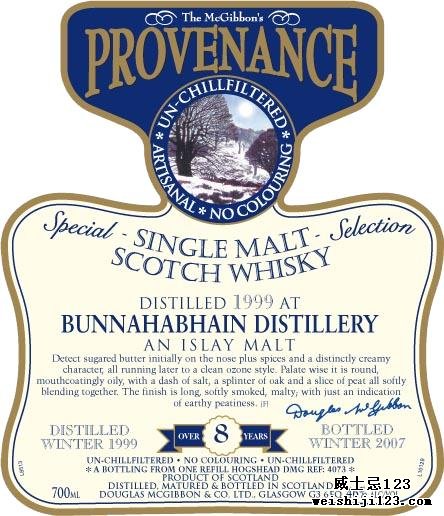 Bunnahabhain 1999 McG