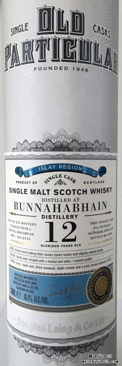 Bunnahabhain 2005 DL