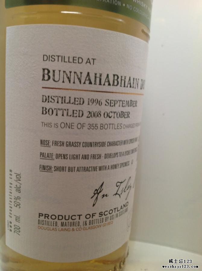 Bunnahabhain 1996 DL